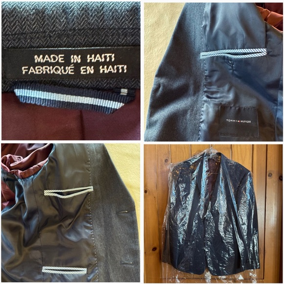TOMMY HILFIGER Blue Gibbs Blazer Jacket (S38) - Picture 17 of 17